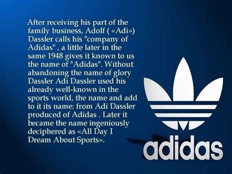 when did adidas start|introduction of adidas company.